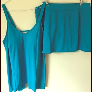 New D&CO Beachswimsuit plus tankini skirt bottoms